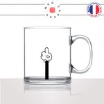 mug-tasse-en-verre-transparent-glass-mickey-cartoon-dessin-animé-fuck-doigt-dhonneur-noir-et-blanc-humour-idée-cadeau-fun-cool-café-thé2