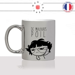 mug-tasse-argent-argenté-silver-super-nana-de-mauvais-poil-reveil-matin-collegue-dessin-animé-femme-humour-idée-cadeau-fun-cool-café-thé
