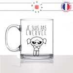 mug-tasse-en-verre-transparent-glass-super-nana-je-suis-pas-enervée-couple-dessin-animé-mignon-femme-humour-idée-cadeau-fun-cool-café-thé