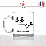 mug-tasse-en-verre-transparent-glass-follow-the-leader-suivez-le-chef-collegue-travail-ami-groupe-humour-idée-cadeau-fun-cool-café-thé