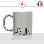 mug-tasse-argent-argenté-silver-run-anglais-cours-courir-sport-escape-séchaper-original-humour-idée-cadeau-fun-cool-café-thé