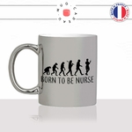 mug-tasse-argent-argenté-silver-born-to-be-nurse-evolution-humaine-singe-primate-metier-infirmiere-humour-idée-cadeau-fun-cool-café-thé-min
