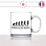 mug-tasse-en-verre-transparent-glass-born-to-be-nurse-evolution-humaine-singe-primate-metier-infirmiere-humour-idée-cadeau-fun-cool-café-thé2