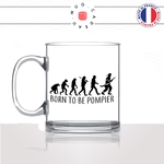 mug-tasse-en-verre-transparent-glass-born-to-be-pompier-evolution-humaine-singe-primate-metier-volontaire-humour-idée-cadeau-fun-cool-café-thé