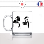 mug-tasse-en-verre-transparent-glass-film-américain-culte-pulp-fiction-mia -jimmy-vincent-jules-flingue-idée-cadeau-fun-cool-café-thé