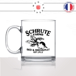 mug-tasse-en-verre-transparent-glass-série-the-office-dwight-schrute-farms-beets-and-breakfast-humour-idée-cadeau-fun-cool-café-thé
