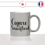 mug-tasse-argent-argenté-silver-cigare-et-sauciflard-saucisson-charcuterie-francaise-cubain-rhum-homme-idée-cadeau-fun-cool-café-thé2