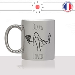 mug-tasse-argent-argenté-silver-pizza-lover-femme-pizzeria-pizz-mozarella-fromage-chorizo-regime-idée-cadeau-fun-cool-café-thé