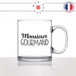mug-tasse-en-verre-transparent-glass-homme-monsieur-gourmand-regime-chocolat-saucisson-humour-collegue-idée-cadeau-fun-cool-café-thé2