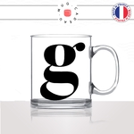 mug-tasse-en-verre-transparent-glass-initiale-G-gary-gaston-gregory-greg-gloire-majuscule-lettre-collegue-original-idée-cadeau-fun-cool-café-thé2