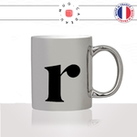 mug-tasse-argent-argenté-silver-initiale-R-Renée-regine-rose-roxane-majuscule-prenom-lettre-collegue-original-idée-cadeau-fun-cool-café-thé