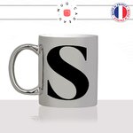 mug-tasse-argent-argenté-silver-initiale-S-sarah-sandra-sandrine-stephanie-prenom-lettre-collegue-original-idée-cadeau-fun-cool-café-thé
