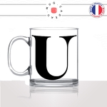 mug-tasse-en-verre-transparent-glass-initiale-U-usule-uma-uriel-prenom-lettre-collegue-original-idée-cadeau-fun-cool-café-thé