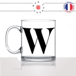 mug-tasse-en-verre-transparent-glass-initiale-W-wejdene-william-wendy-prenom-lettre-collegue-original-idée-cadeau-fun-cool-café-thé