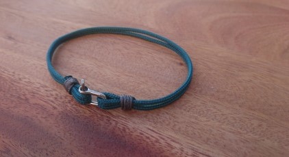 bracelet manille mini vert emeraude (2)