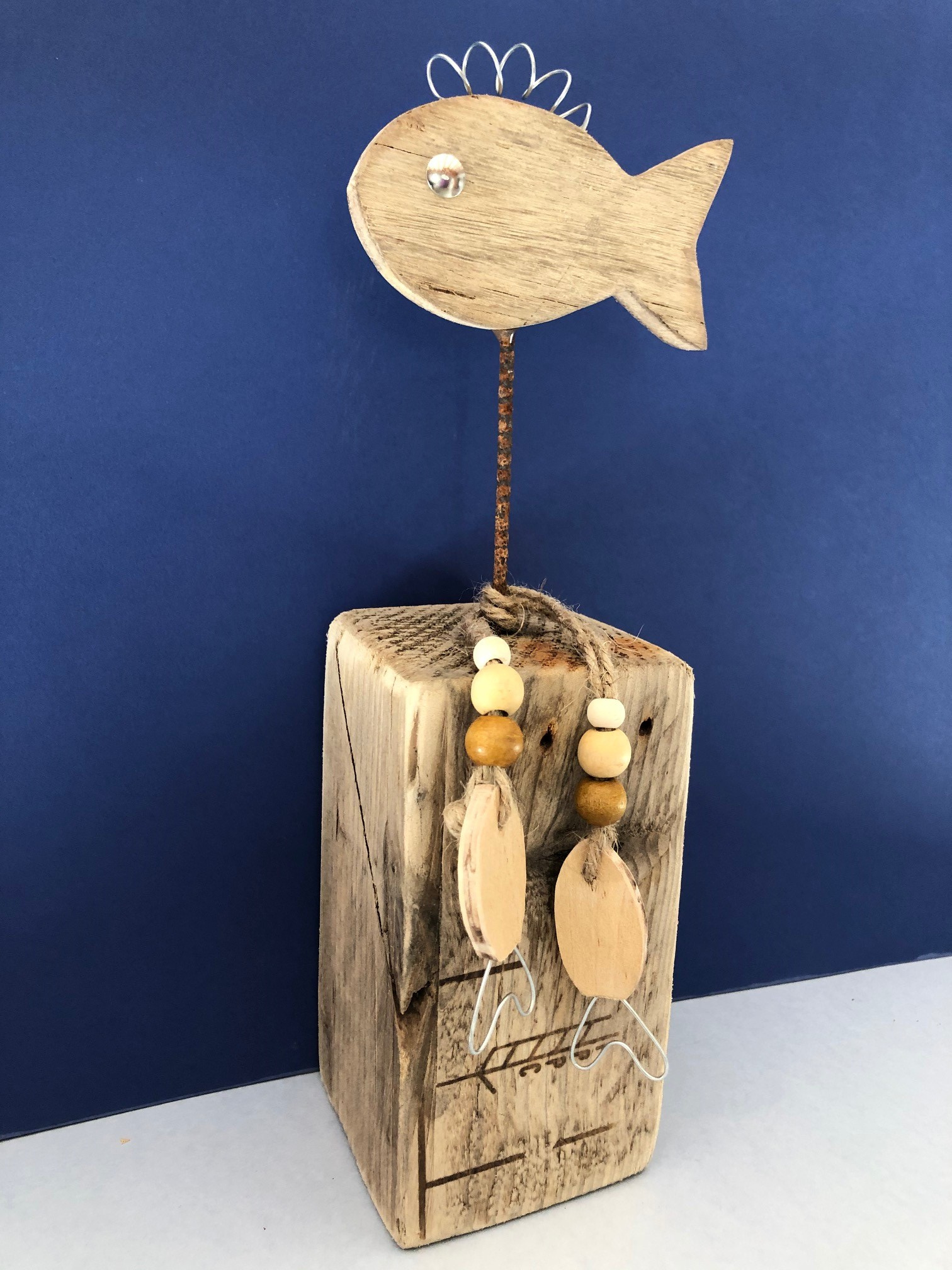 deco poisson bois flotté