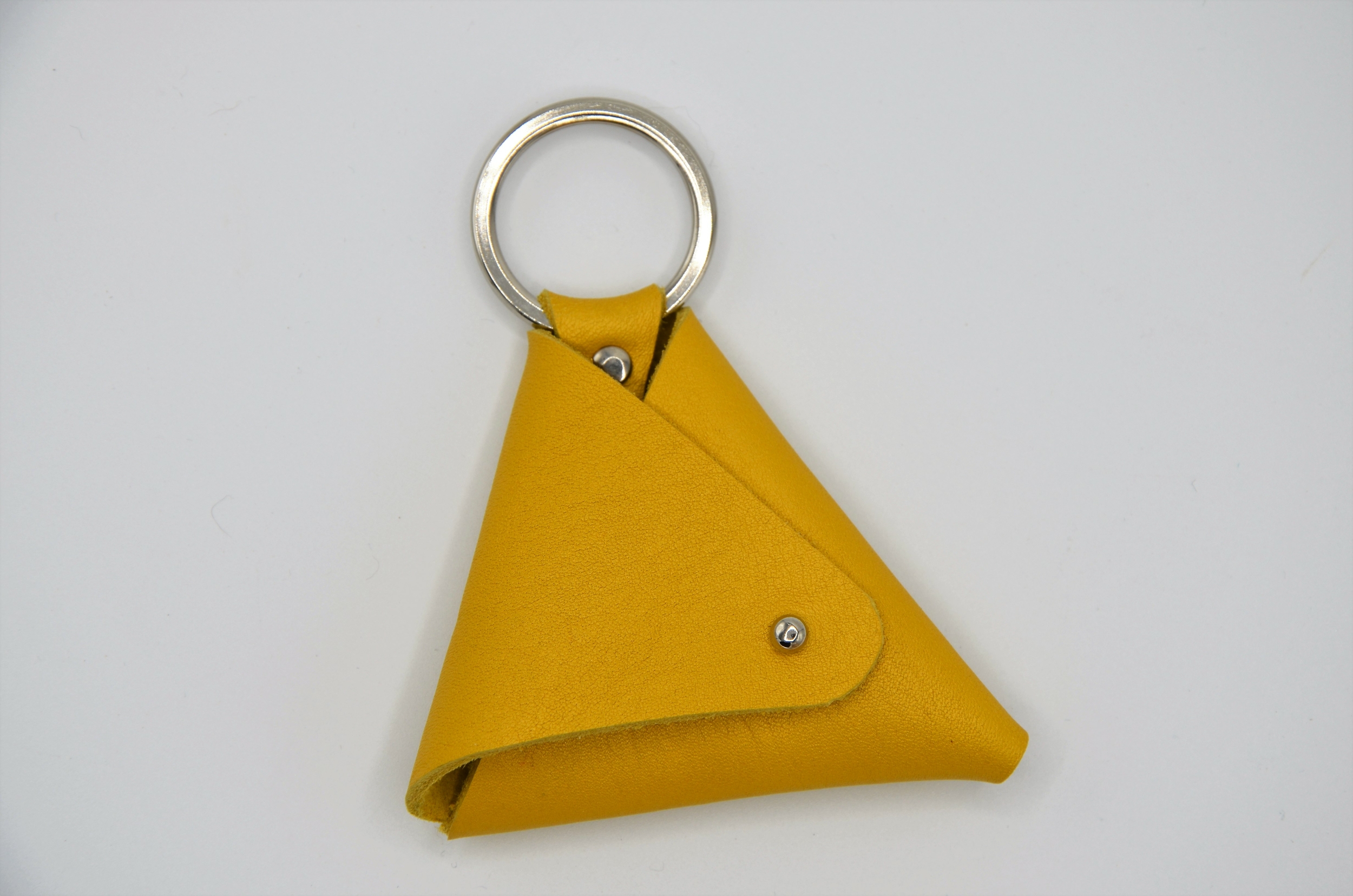 porte monnaie cuir artisanal triangle fait main france (2)