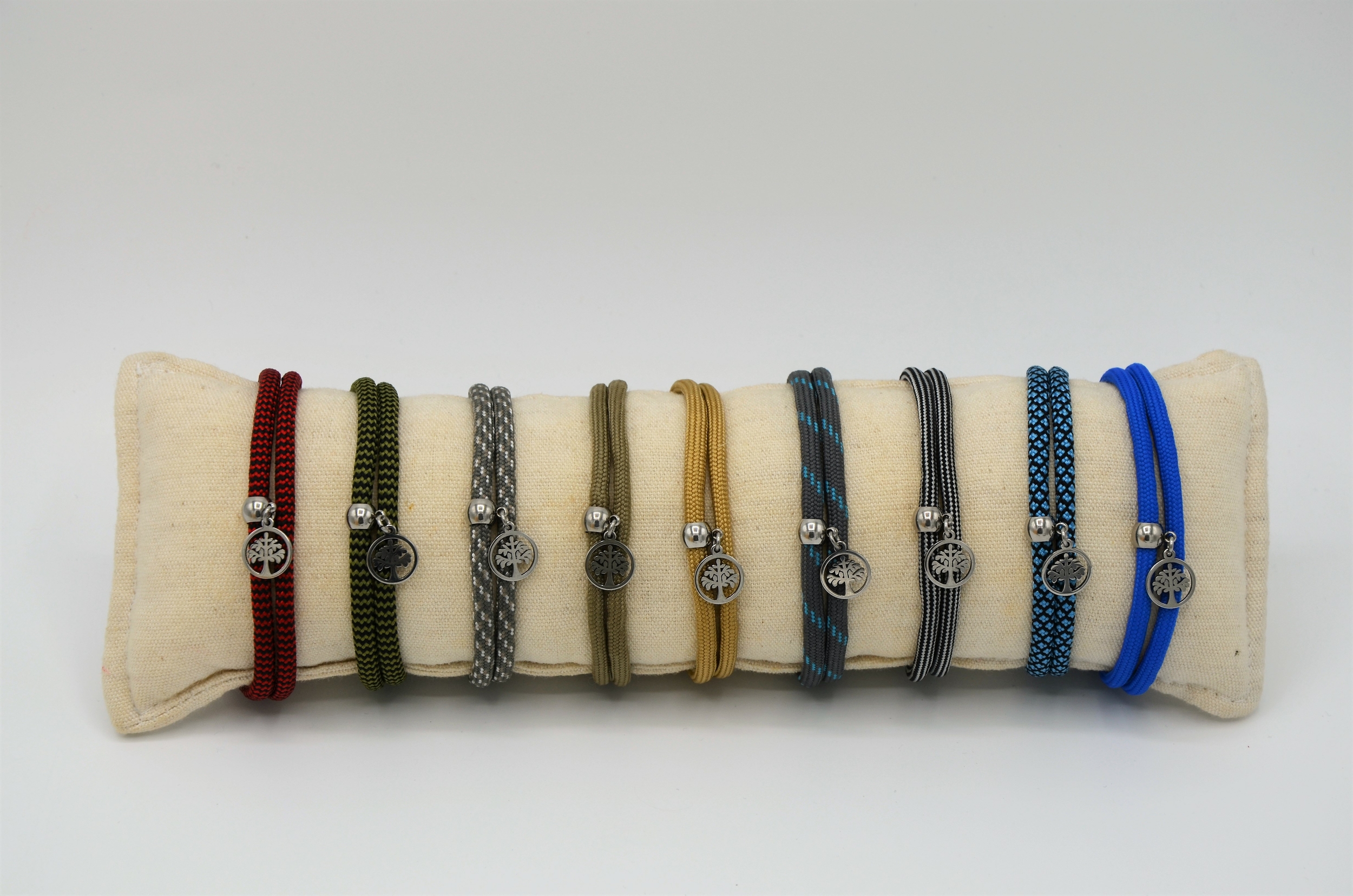 Bracelet Arbre de Vie acier inoxydable -  coloris au choix