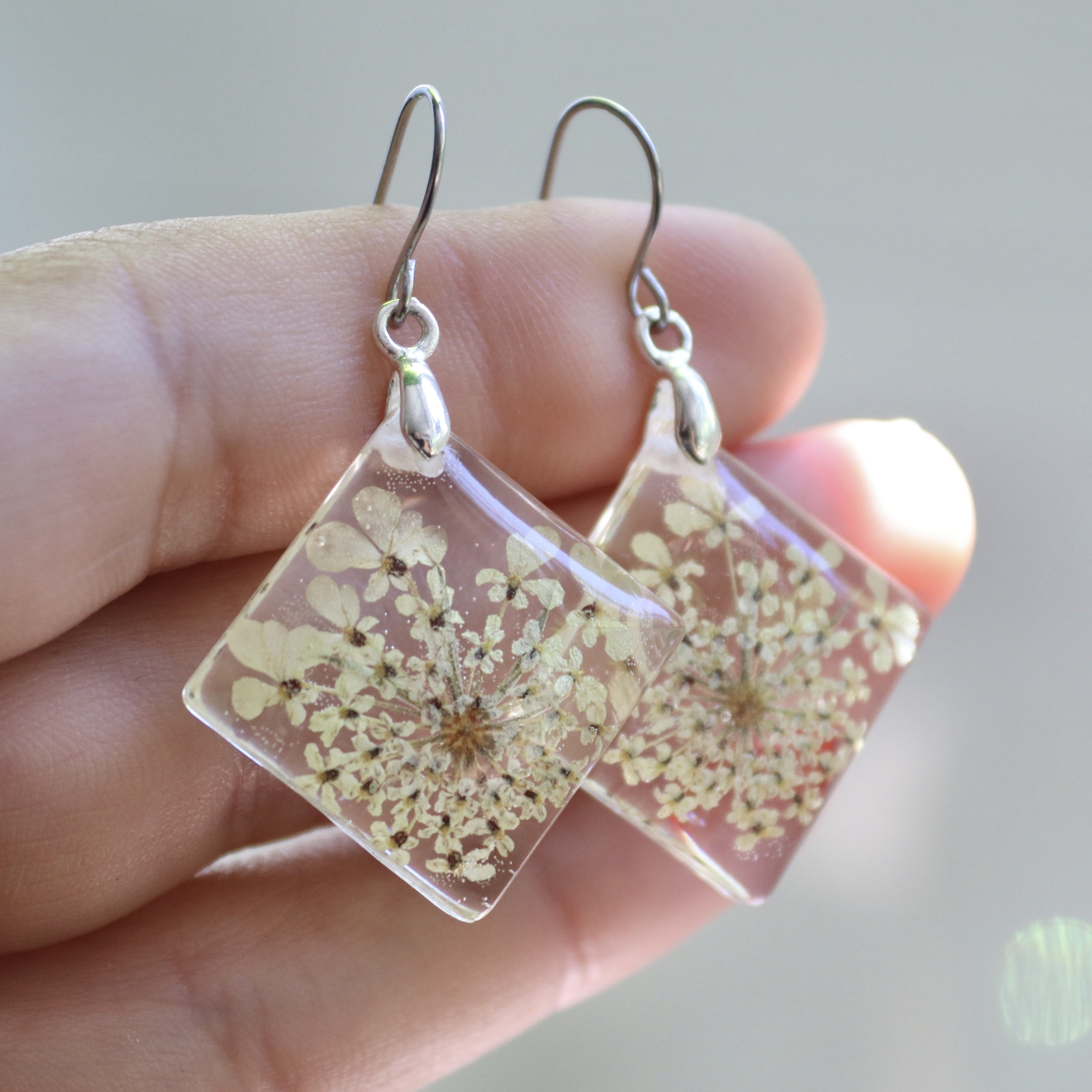 Boucles d'oreilles fleurs de pissenlit