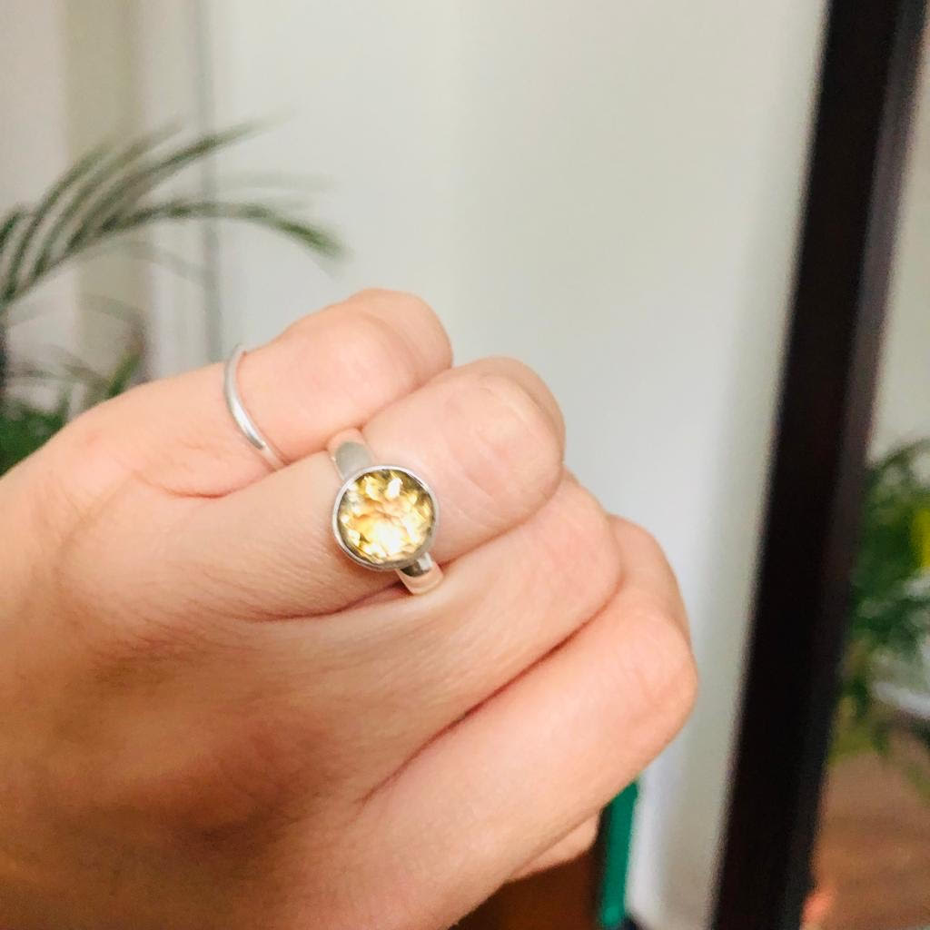 Bague Argent 925 & Citrine