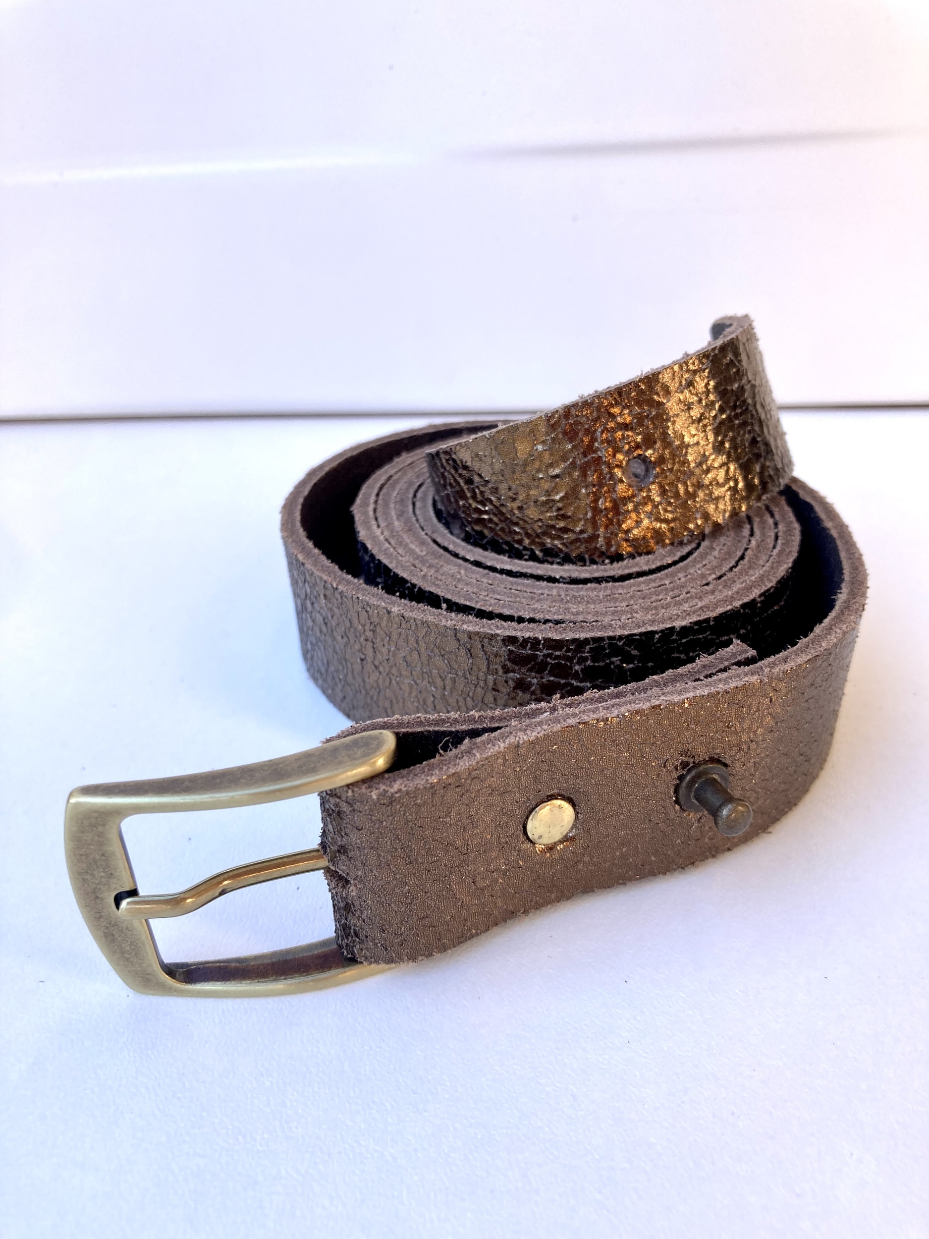 Ceinture en cuir - marron