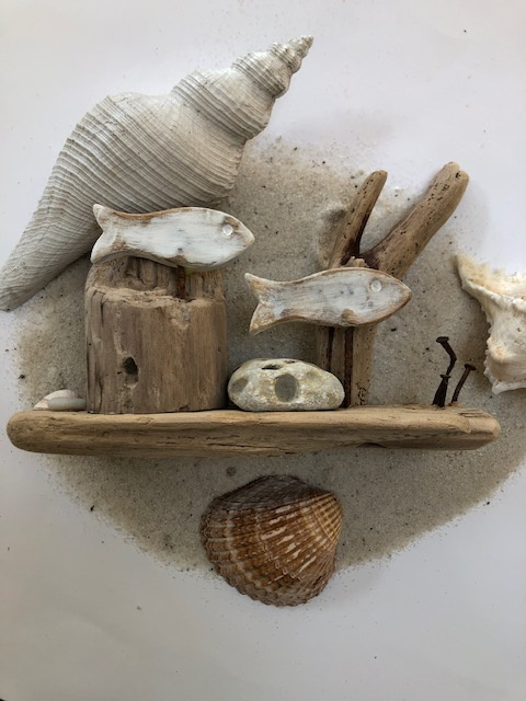 deco bois flotté poissons fonds marins océan