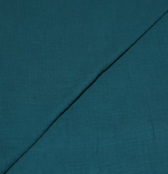 gaze bleu paon