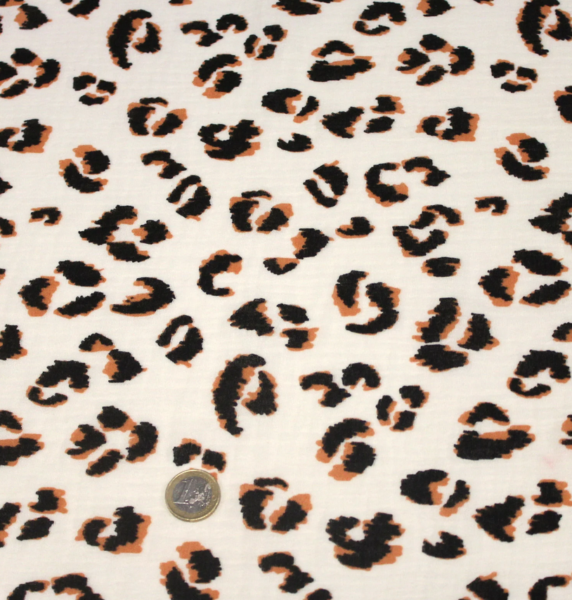 gaze léopard beige