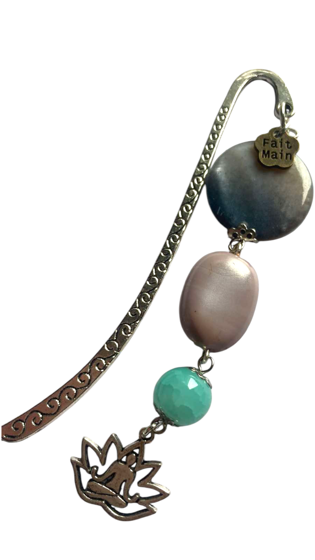 marque page nacre perles verre yogi yoga