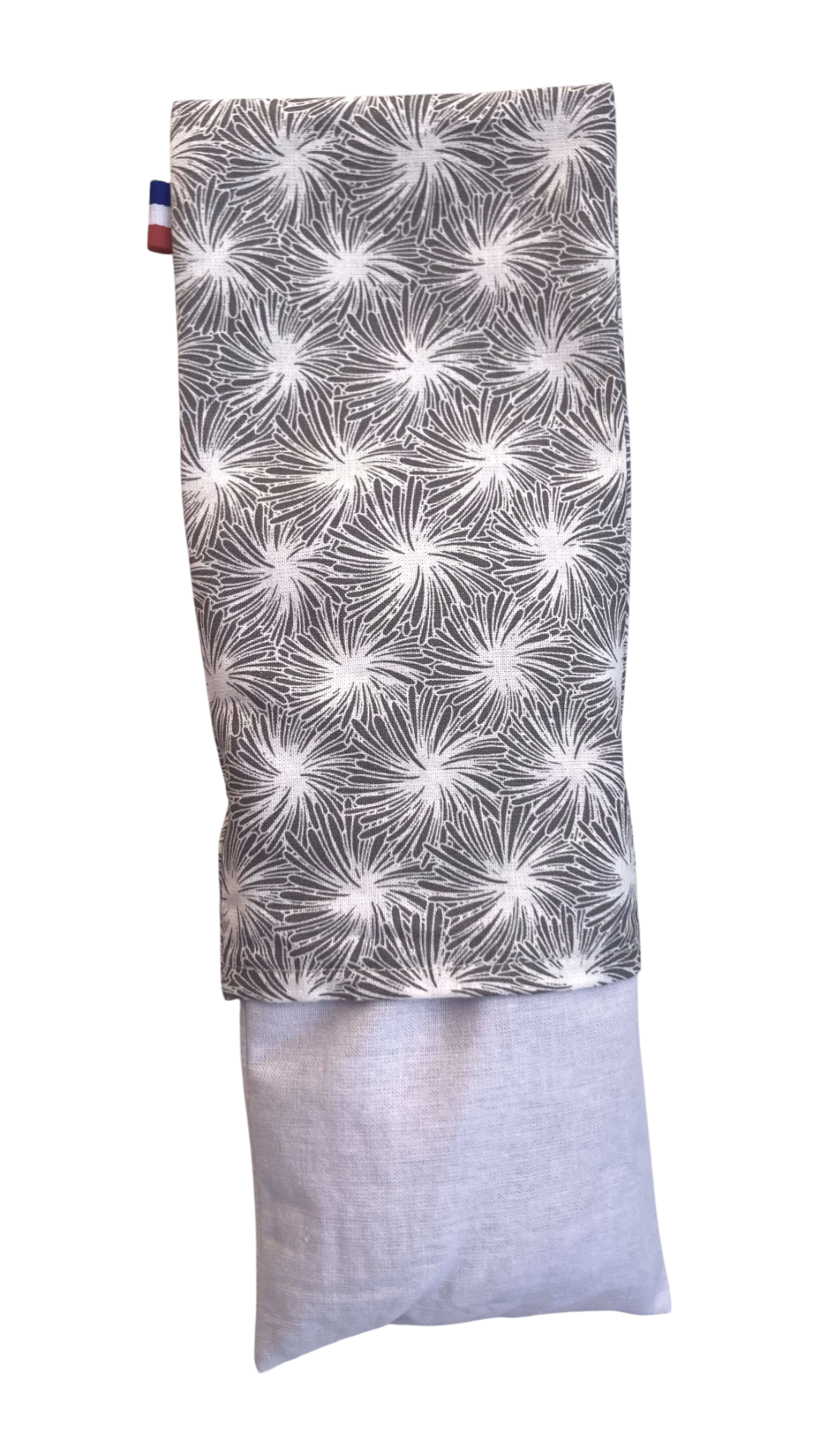 coussin yeux relaxant eye pillow yoga oursins gris dehoussable