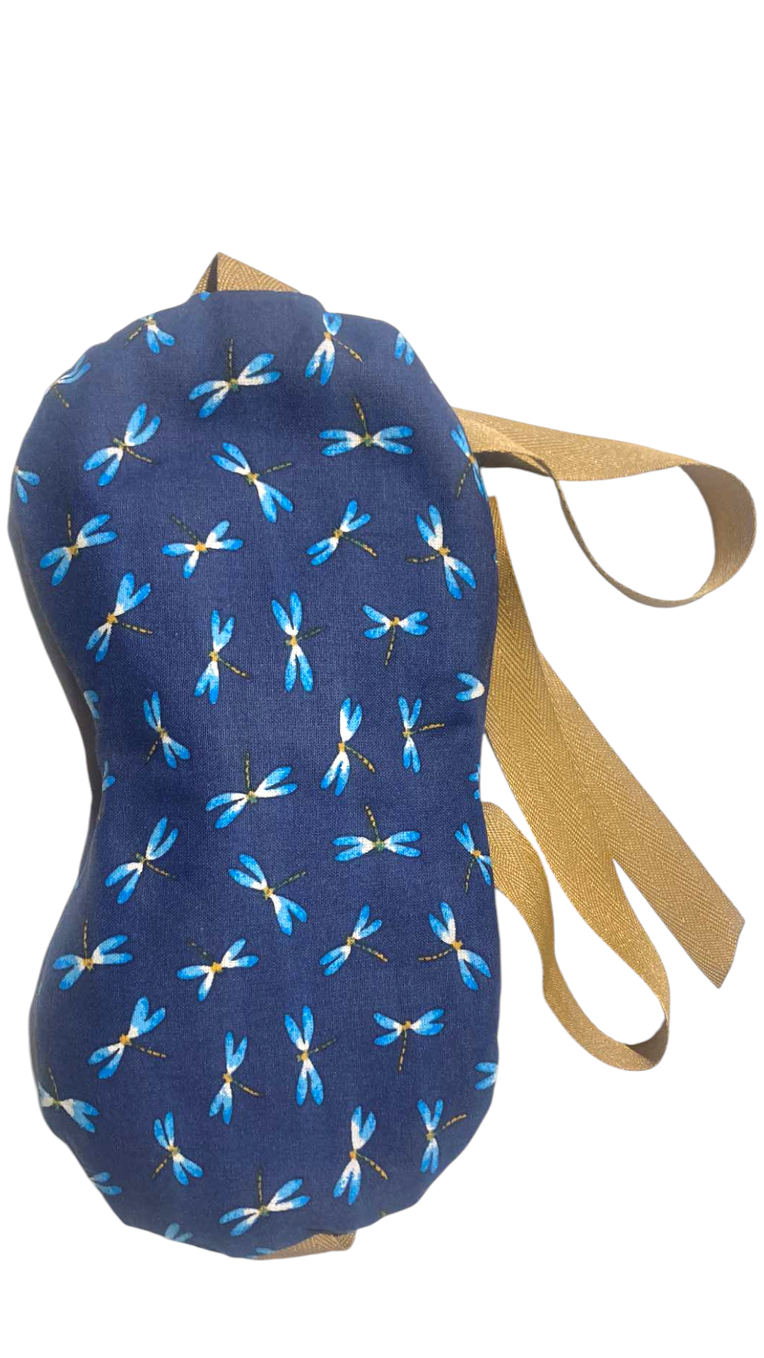 masque relaxation yeux sieste voyage libellules bleues