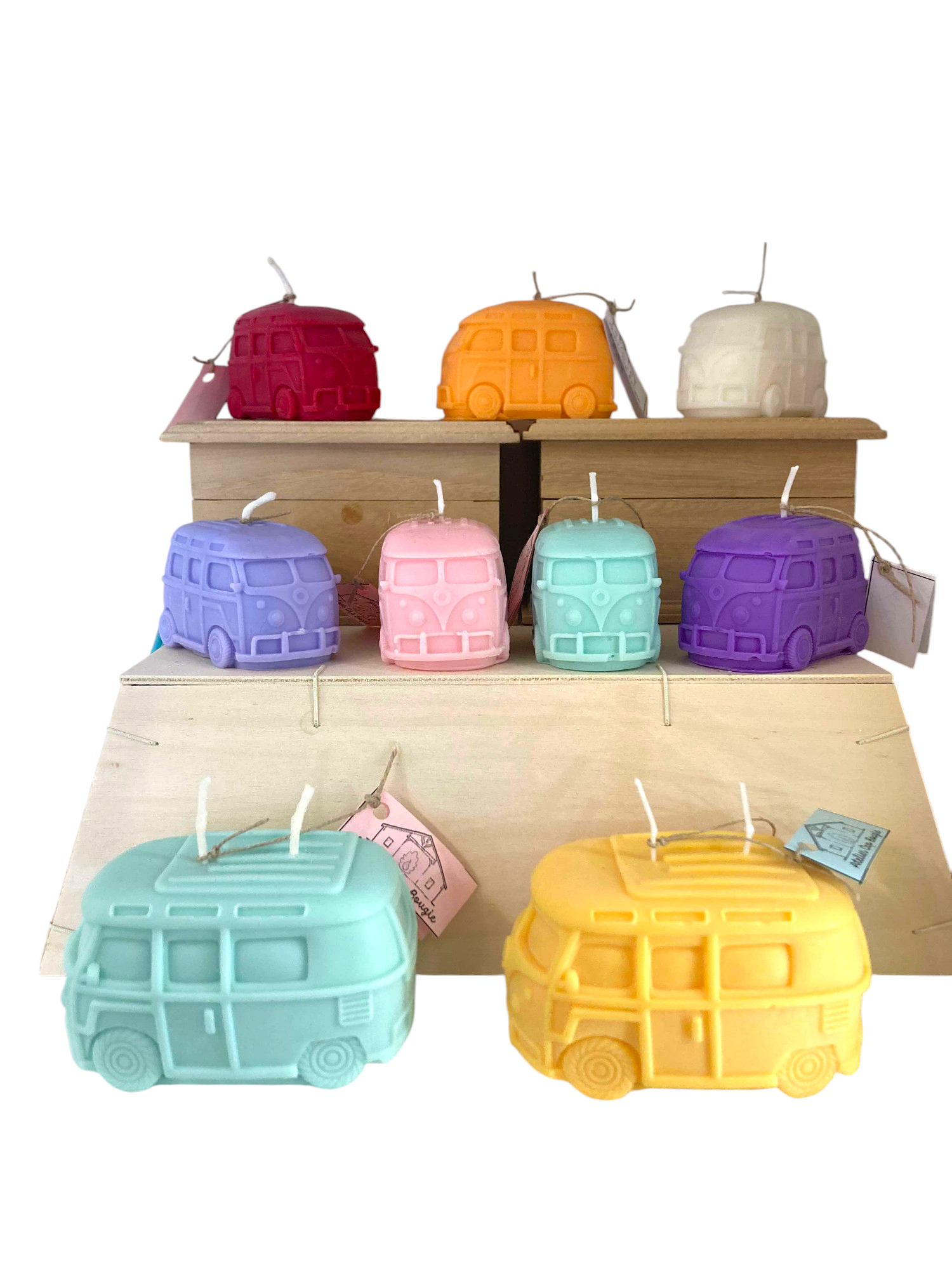 bougie combi van surf parfumée cadeau