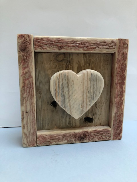 5x cadre photo Wels, cadre en bois, style shabby, style cottage, coeur