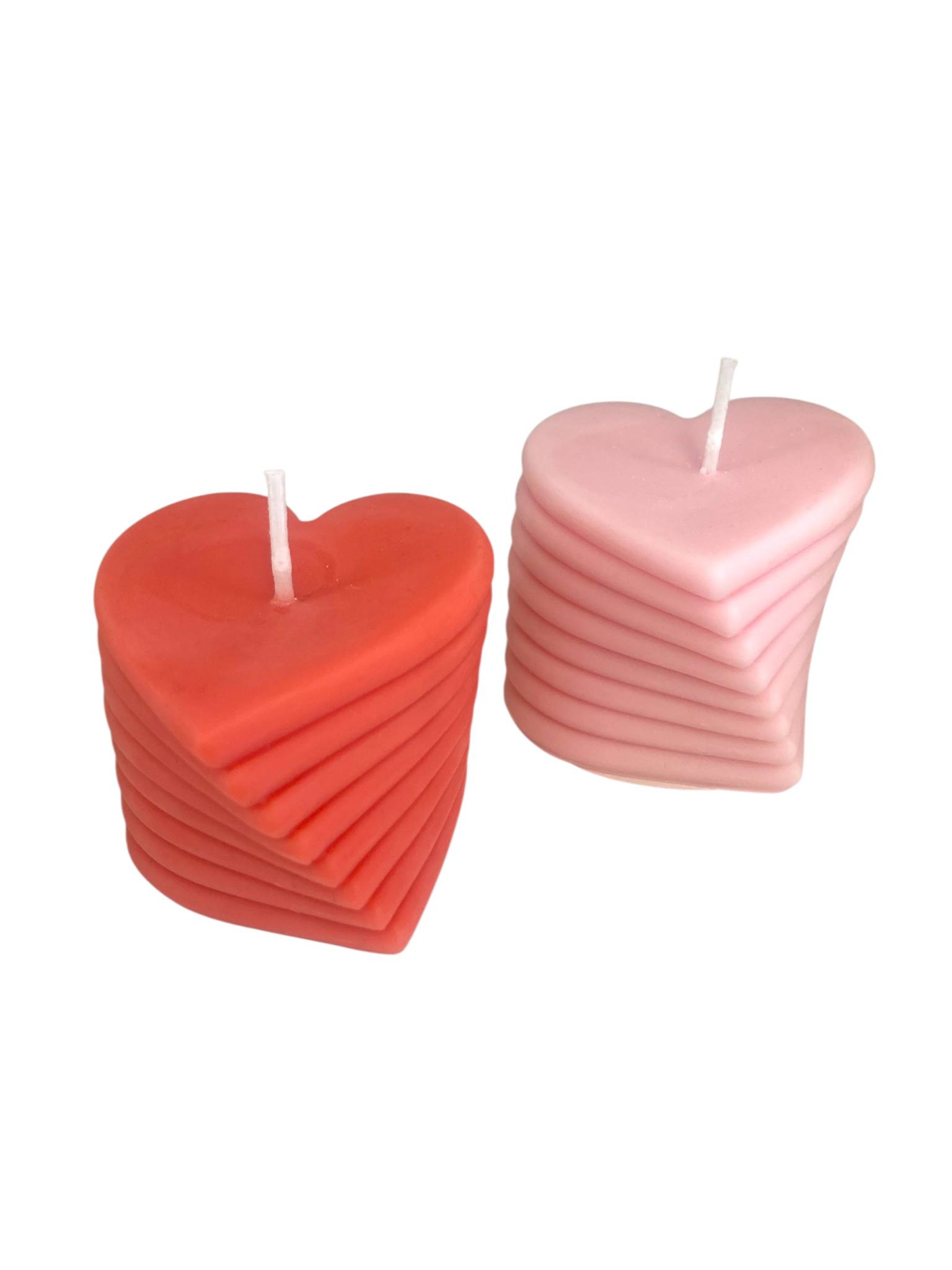 bougie coeur artisanale