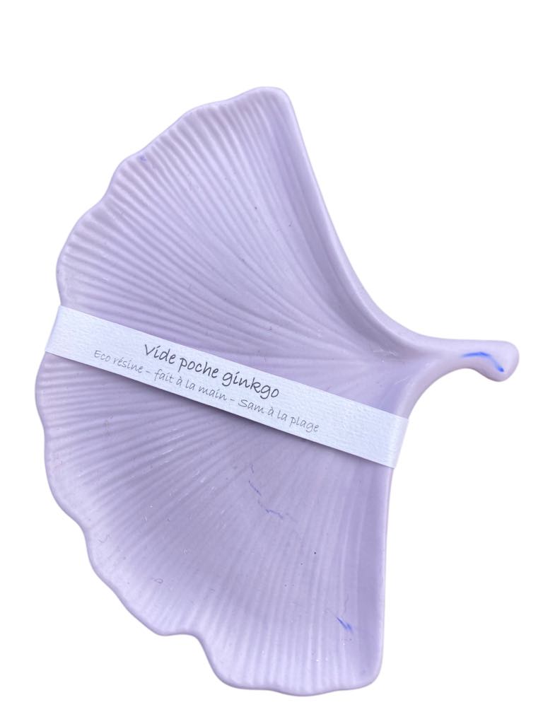 vide poche feuille ginkgo jesmonite violine