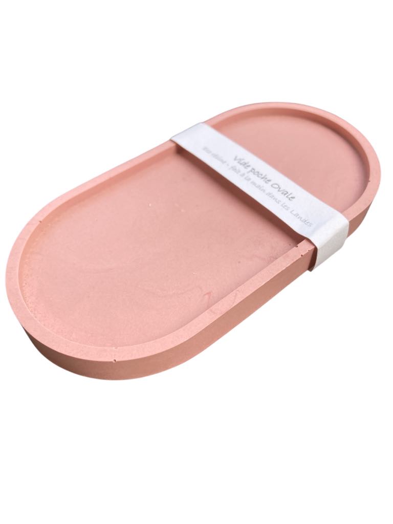 vide poche jesmonite ovale terracotta