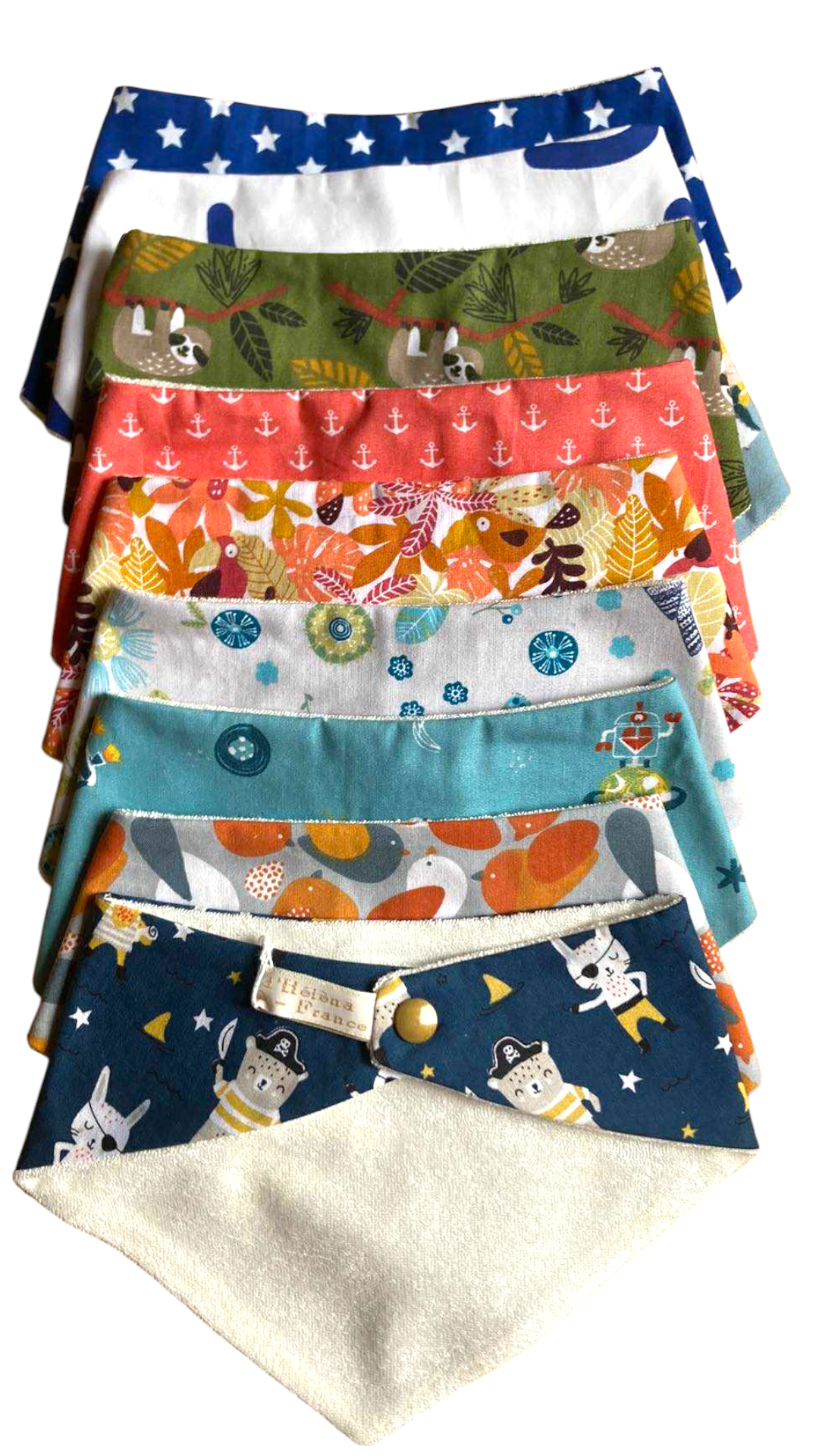 bavoir bandana coton bambou