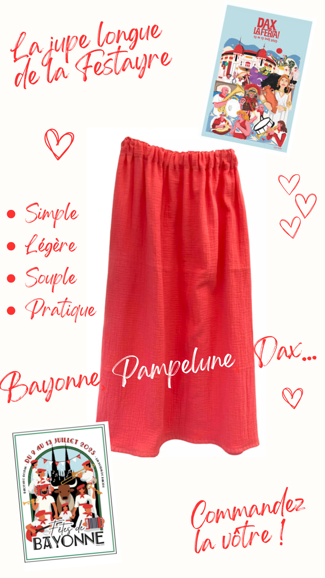 tenue festayre dax bayonne papelune