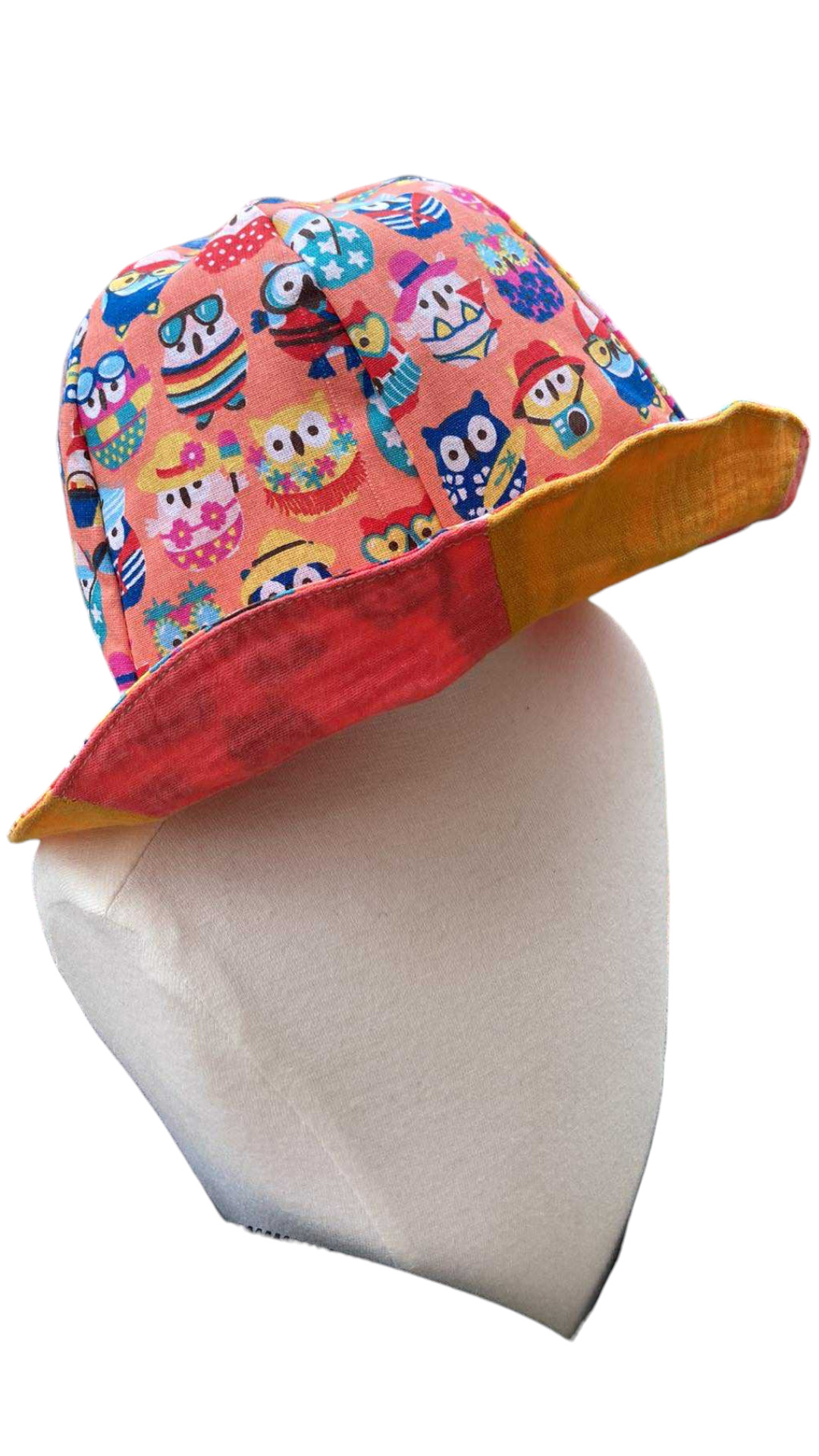 BOB72 18/24m chapeau bob réversible coton 12b-Photoroom