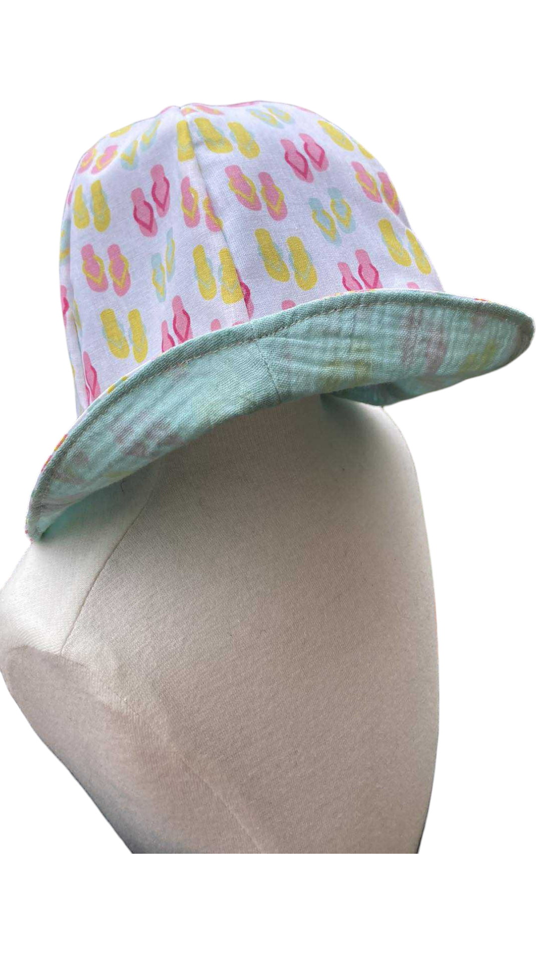 BOB68 12-18m chapeau bob réversible coton 10b-Photoroom