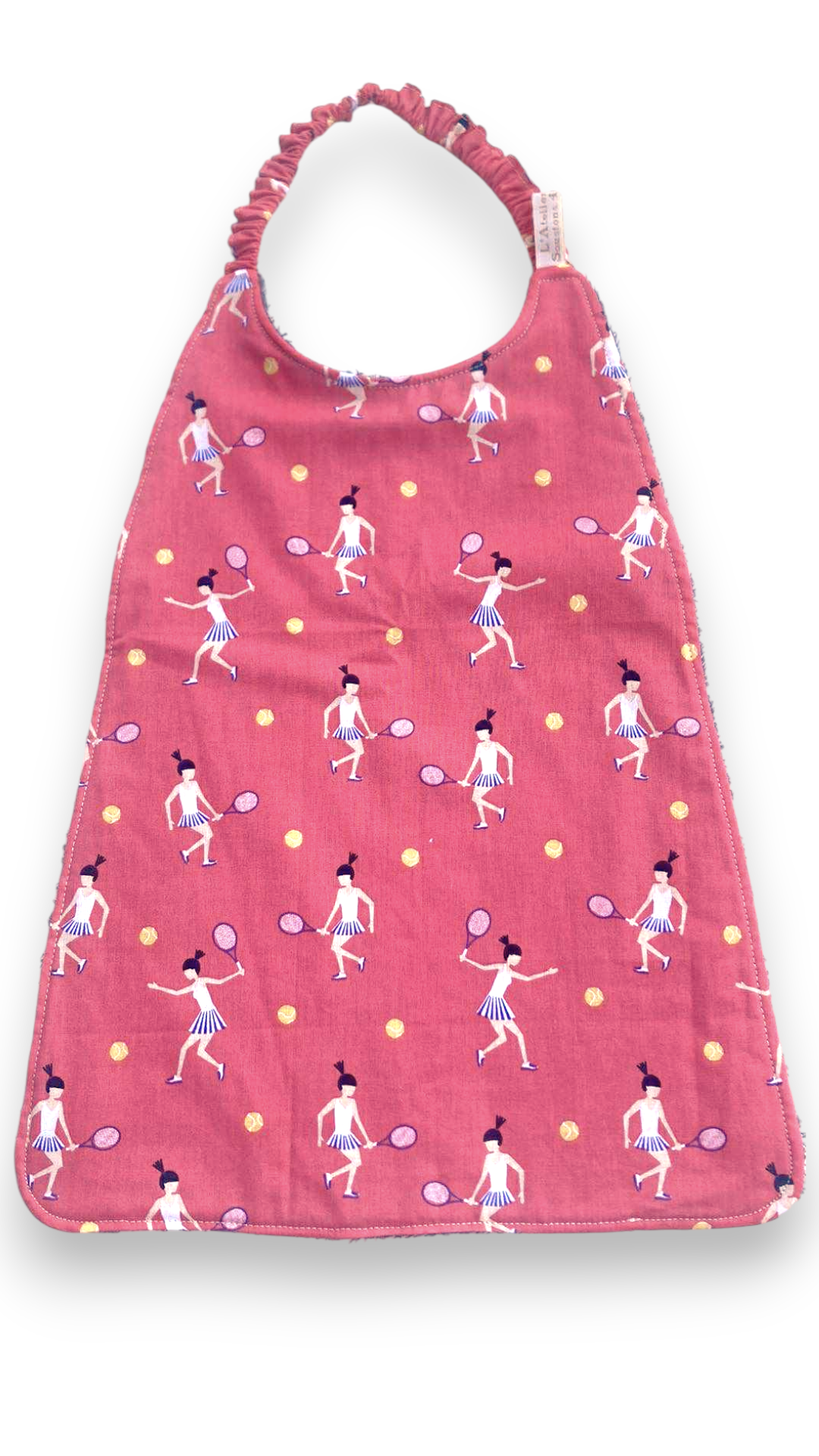 Serviette repas cantine maternelle tennis
