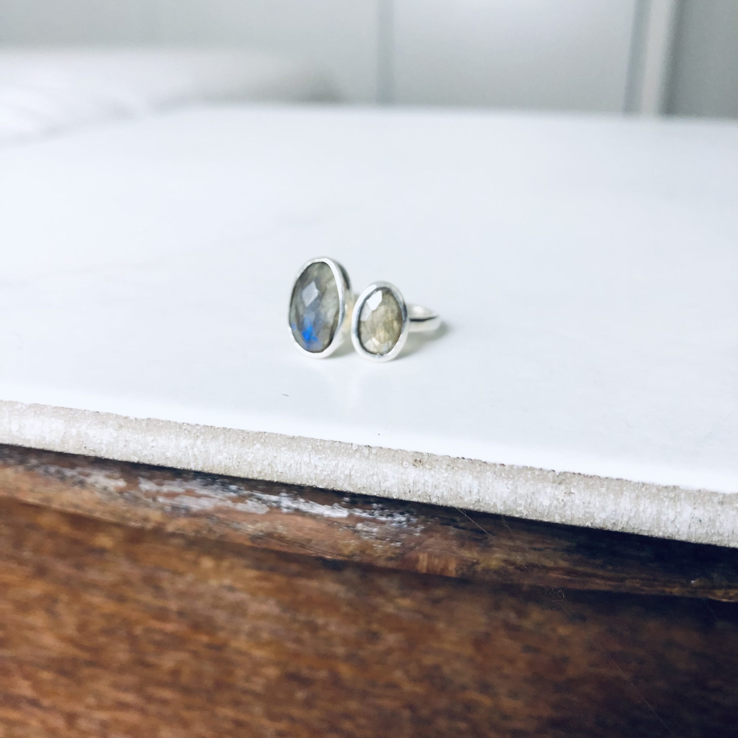 Bague Argent 925 artisanale labradorite