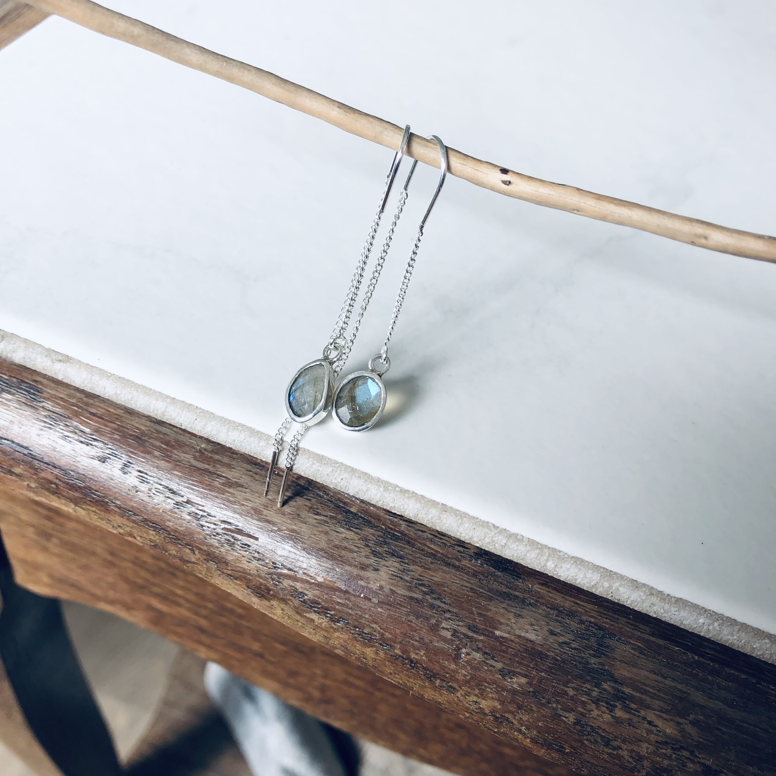 bo chaine argent artisanale labradorite