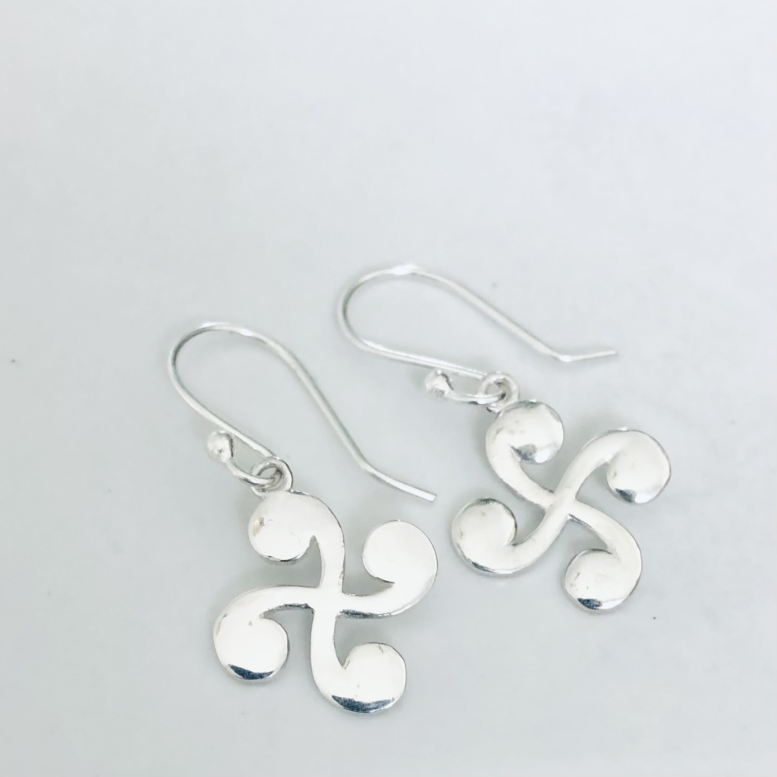 boucle oreille croix basque lauburu argent artisanal