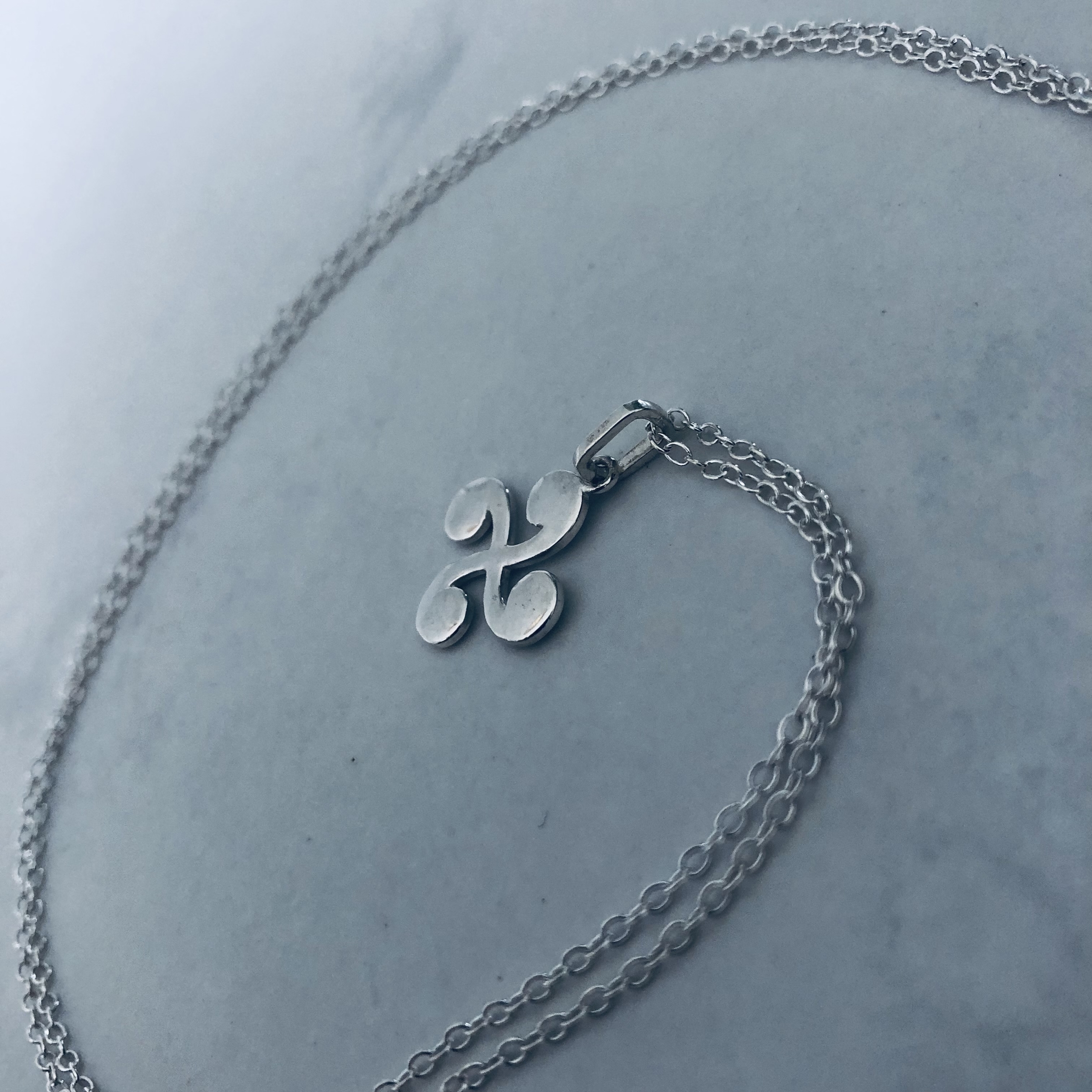 pendentif chaine croix basque argent artisanal