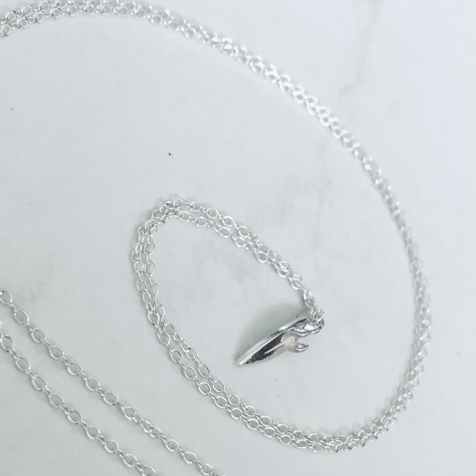 collier pendentif planche surf argent artisanal