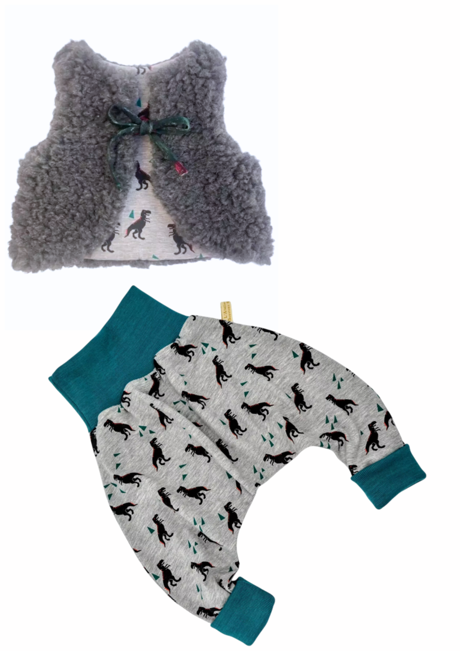 ensemble dino gris