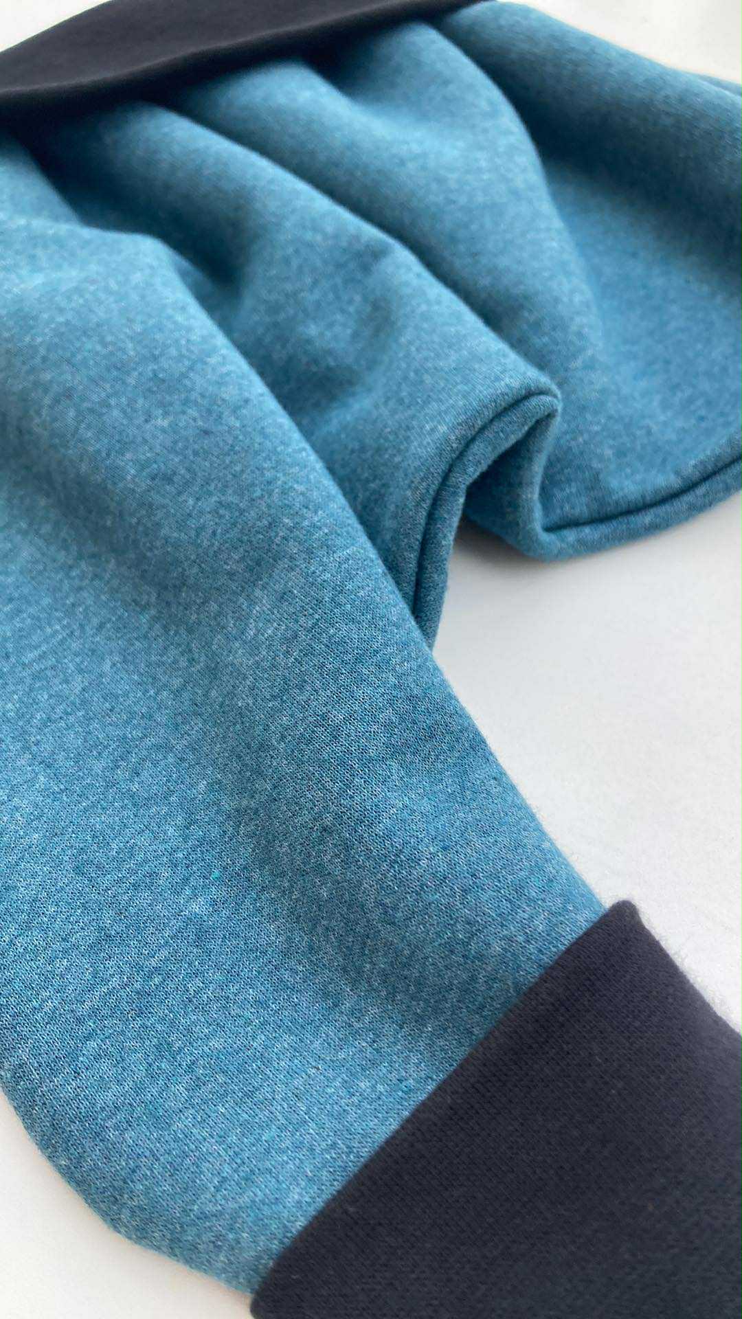 sarouel molleton bleu noir