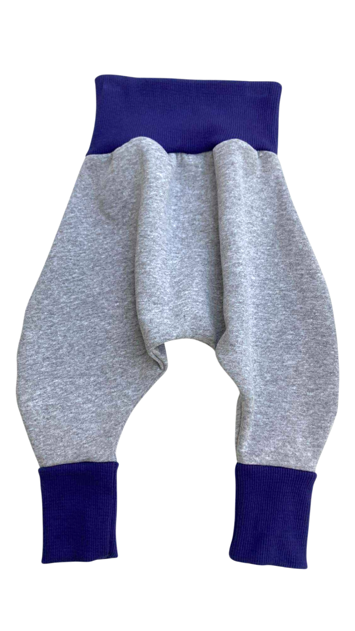 sarouel molleton gris et bleu