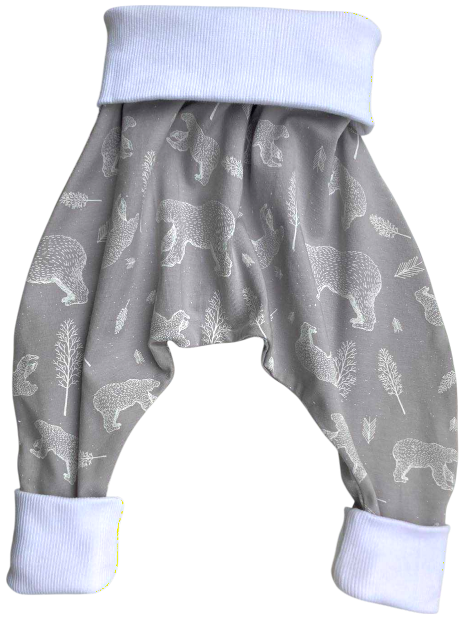 sarouel jersey banquise gris ours blanc
